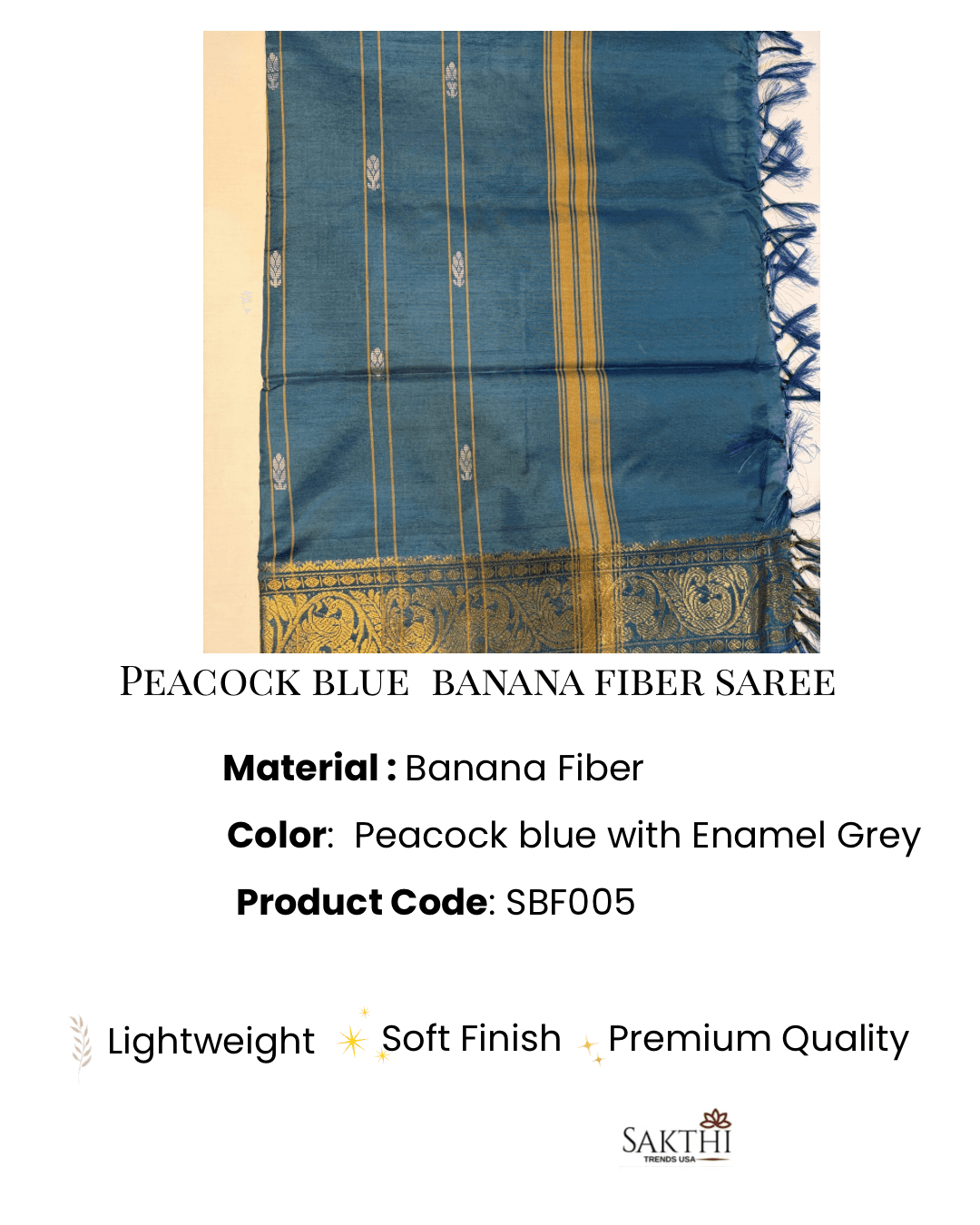 Premium Banana Fiber Saree