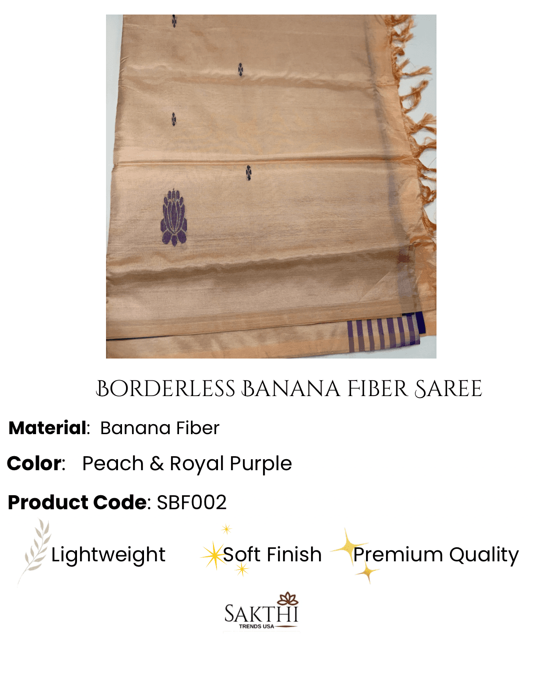 Premium Banana Fiber Saree
